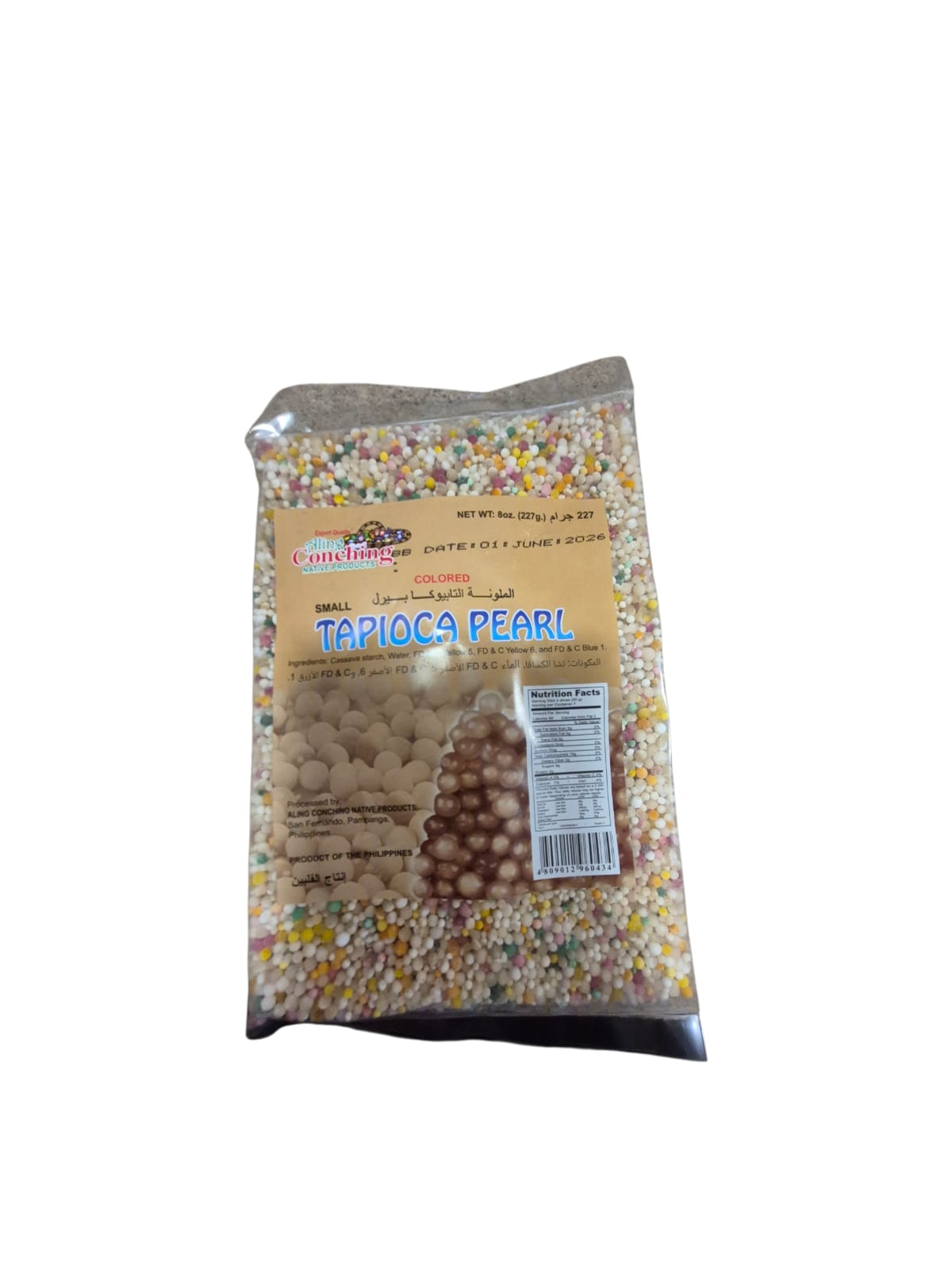 Tapioca pearls colored, small 227 g